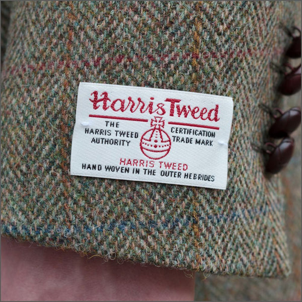Harris Tweed Beige/Olive Herringbone Jacket~~