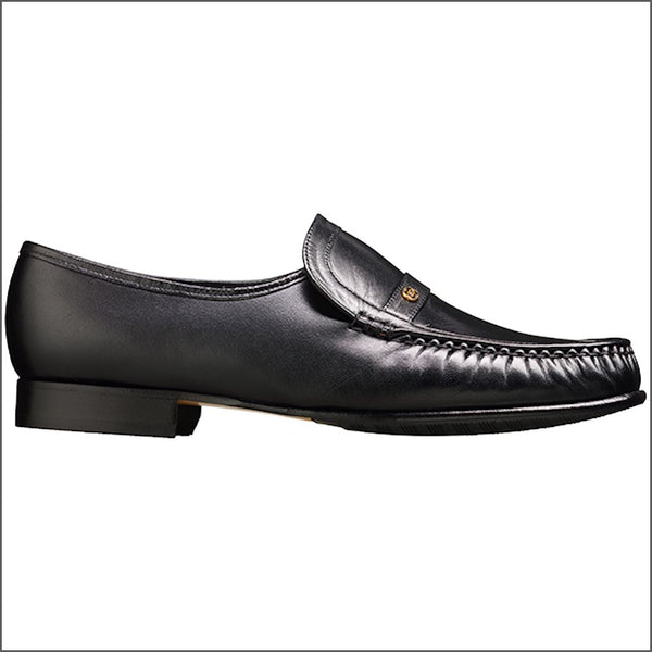 Barker Jefferson Black Kid Moccasin.