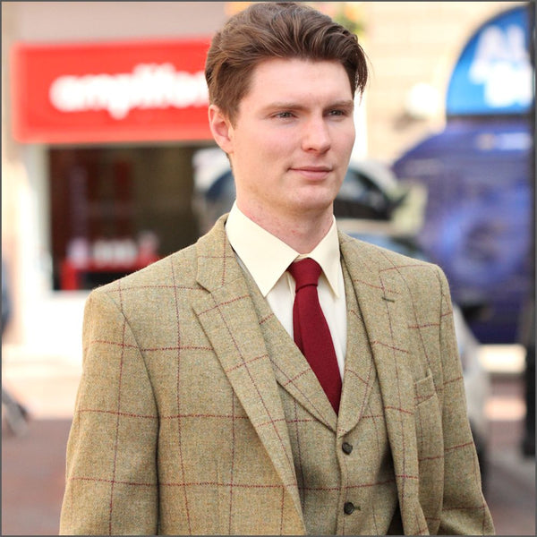 Mallalieus Gold Tweed Jacket=