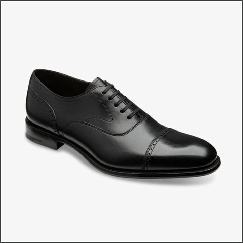 Loake Hughes Black Semi-brouge=
