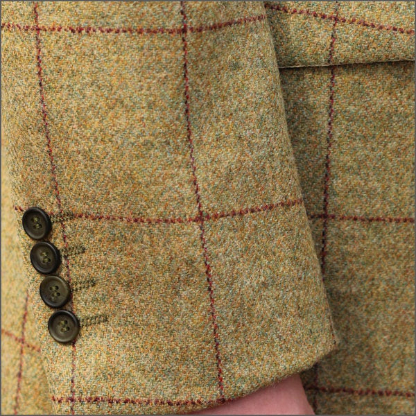 Mallalieus Gold Tweed Jacket=