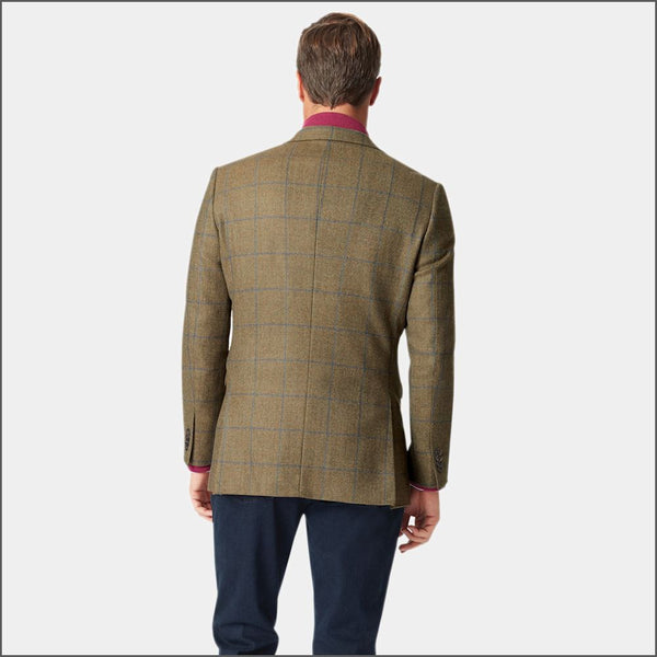 Brook Taverner Breedon Pure New Wool Check Jacket*