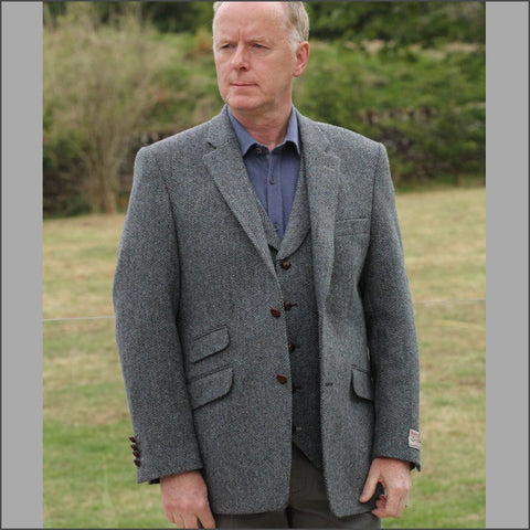 Harris Tweed Blue Marl Jacket~~