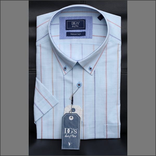 Dg's Aqua Multi Stripe SS=