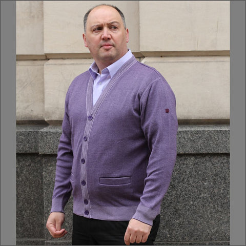 Prestige Lilac Classic Wool Blend Cardigan@