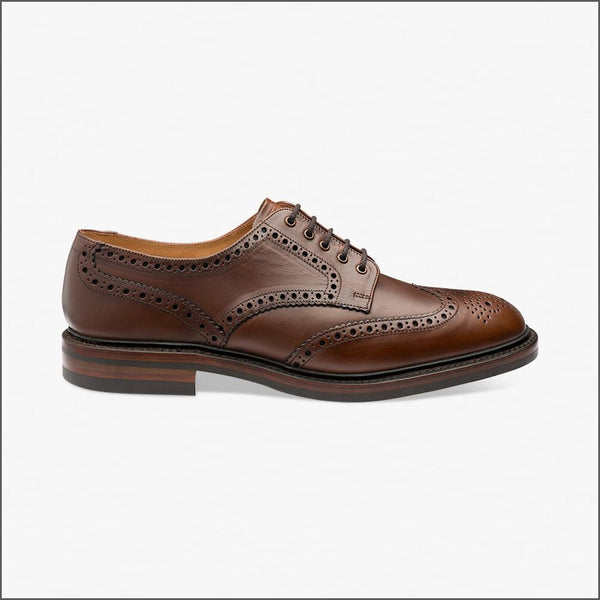 Loake Chester Brown Brogue Shoe Rubber Soleª