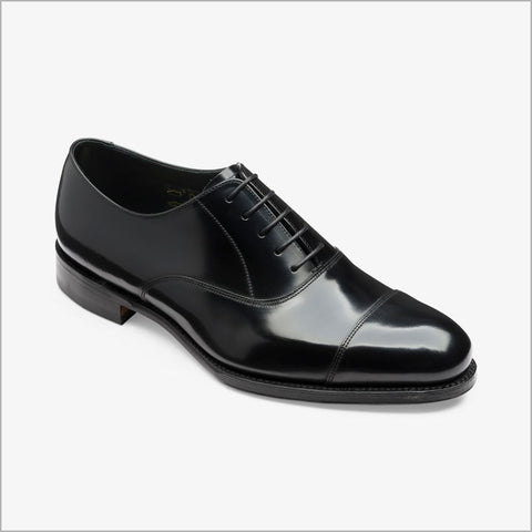 Loake Elgin Black Toe Cap Oxford=
