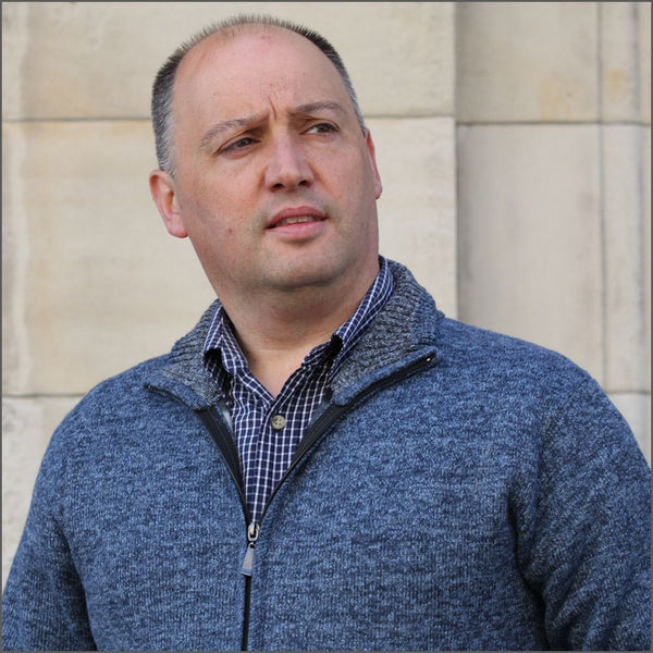 Raphael Valencino Mike Blue Zip Cardigan*