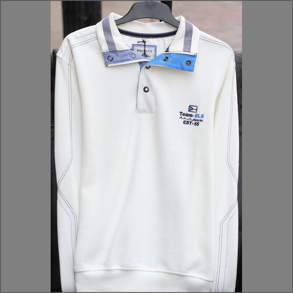 Baileys Ecru Rugby Top: