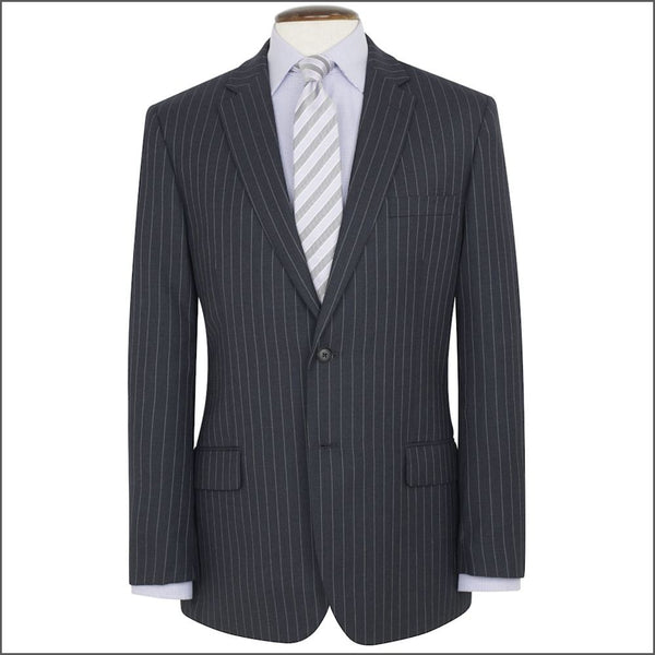 Brook Taverner Epsom Grey Pinstripe Super 110's Suit*