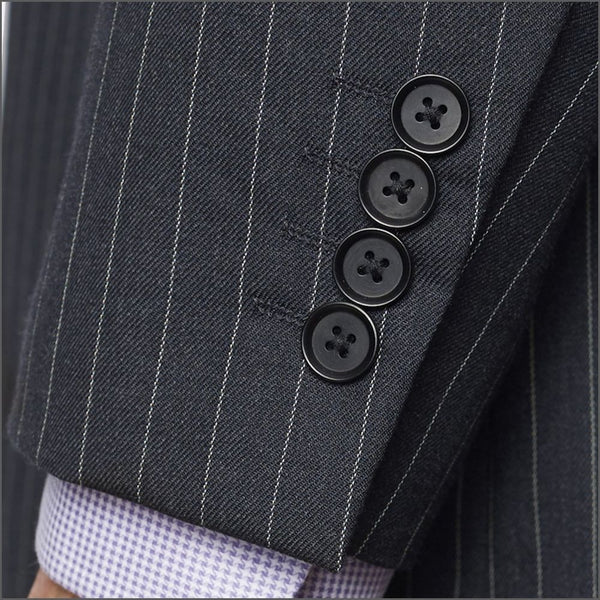 Brook Taverner Epsom Grey Pinstripe Super 110's Suit*