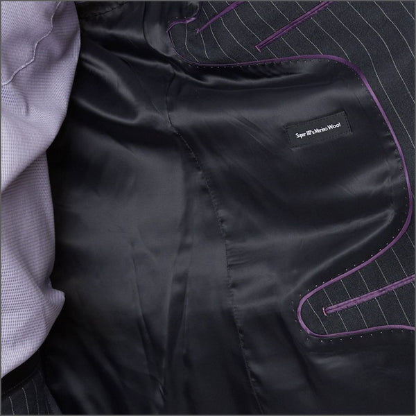 Brook Taverner Epsom Grey Pinstripe Super 110's Suit*