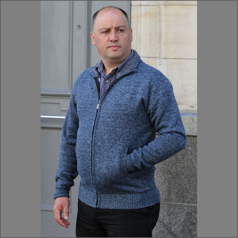 Raphael Valencino Mike Blue Zip Cardigan*