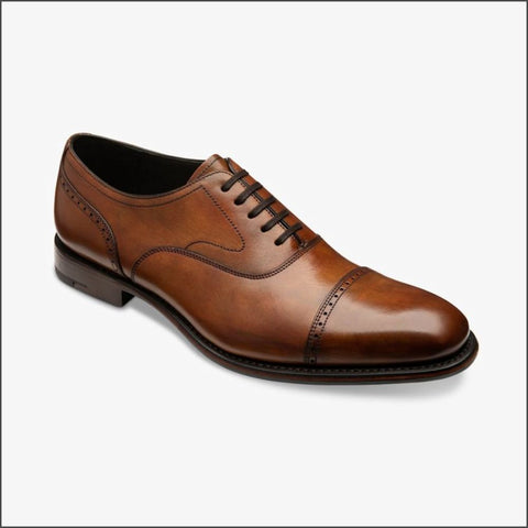 Loake Hughes Chestnut Brown Semi-brouge Size 7 Only*