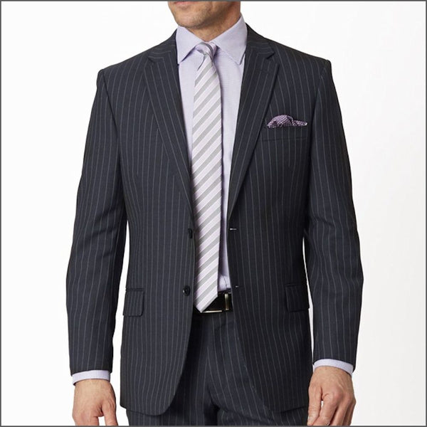 Brook Taverner Epsom Grey Pinstripe Super 110's Suit*