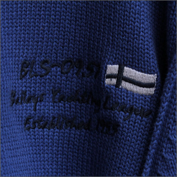 x Baileys Royal Blue Cotton Zip Cardigan@