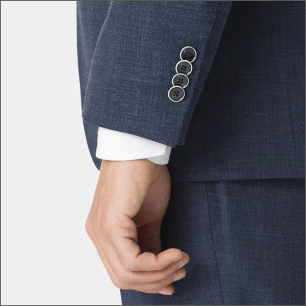 Brook Taverner Constable Tailored Fit Navy Linen Mix Jacket*