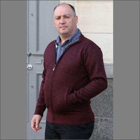 Raphael Valencino Mike Wine Zip Cardigan*