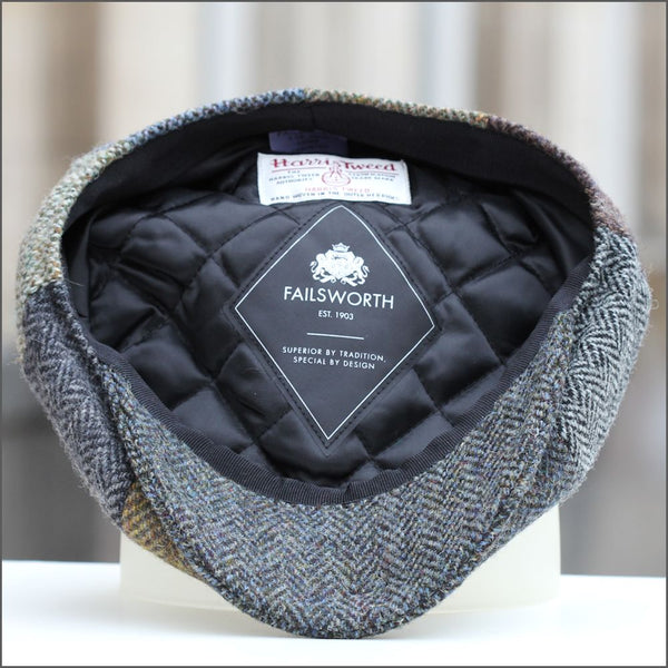 Harris Tweed Lewis Multi 8 Piece Cap--