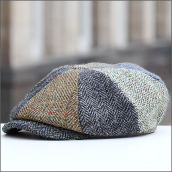 Harris Tweed Lewis Multi 8 Piece Cap--