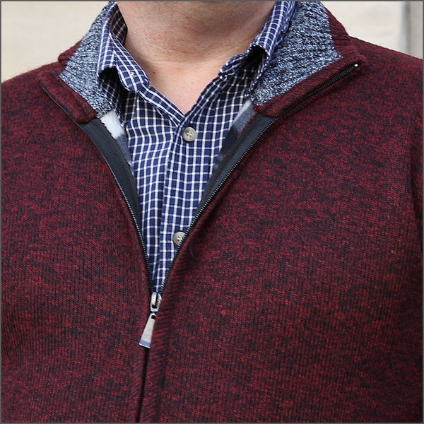 Raphael Valencino Mike Wine Zip Cardigan*