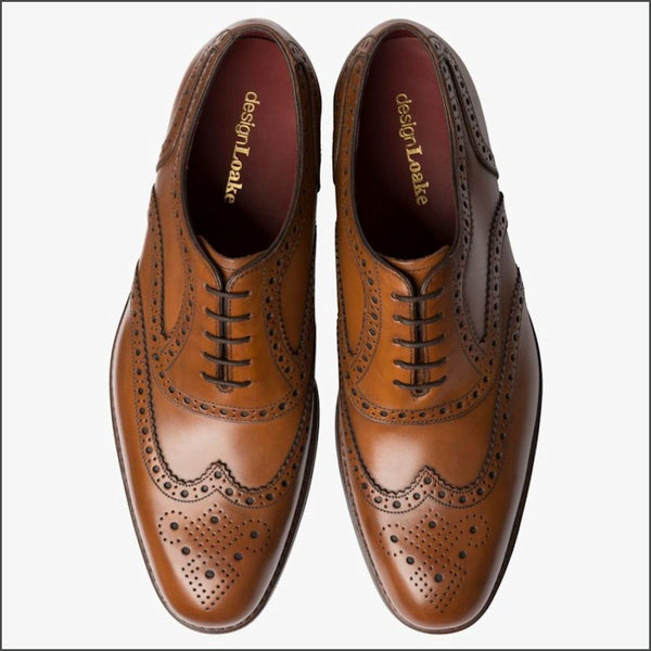 Loake Kerridge Cedar Oxford Brogue Shoe=