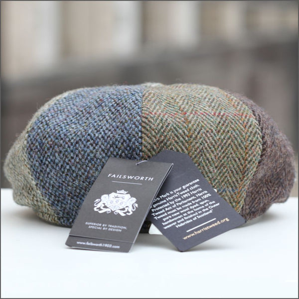 Harris Tweed Lewis Multi 8 Piece Cap--