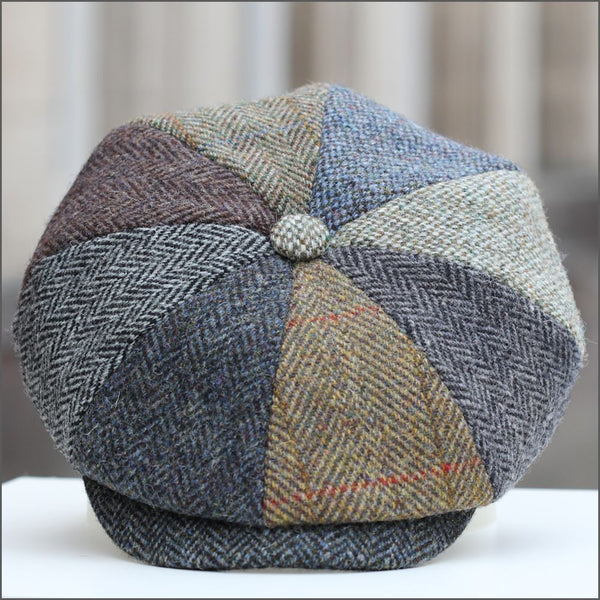 Harris Tweed Lewis Multi 8 Piece Cap--