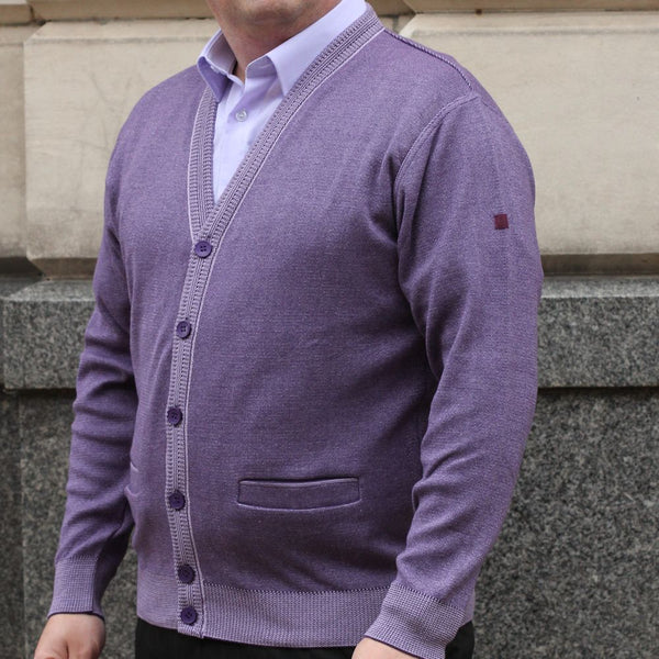 Prestige Lilac Classic Wool Blend Cardigan@