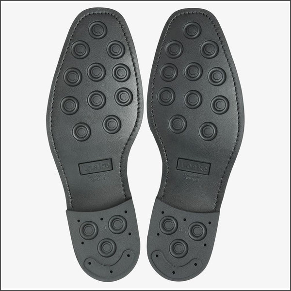 Loake 356 Black Saddle Loafer Shoe=