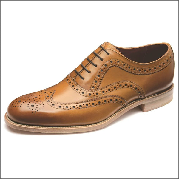 Loake Fearnley Tan Brogue Shoe=