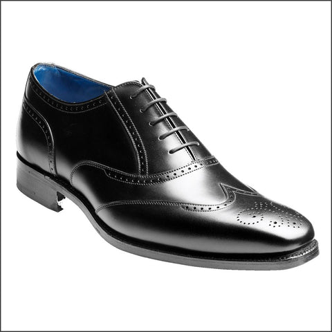 Barker Johnny Black Calf Wingtip Brogue.