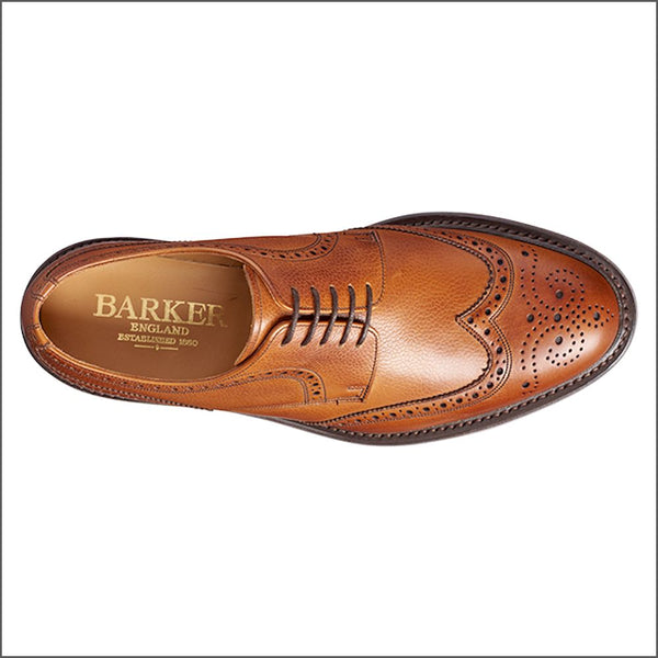 Barker Kelmarsh Cedar Grain Wingtip Derby.