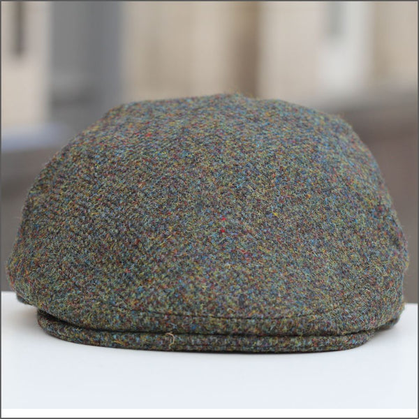 Harris Tweed Stornoway Brown Herringbone Cap--