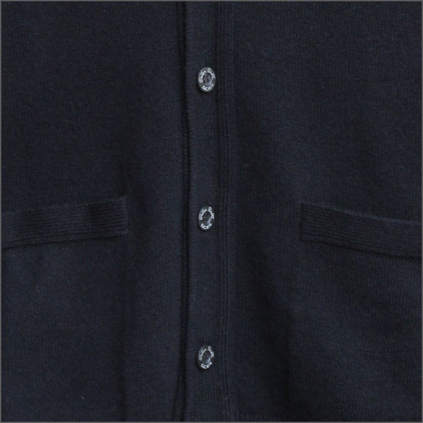 Peter Scott Black New Wool Cardigan@