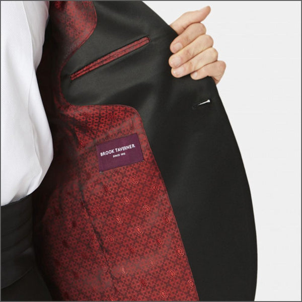 Brook Taverner Sapphire Satin Lapel Dinner Suit*