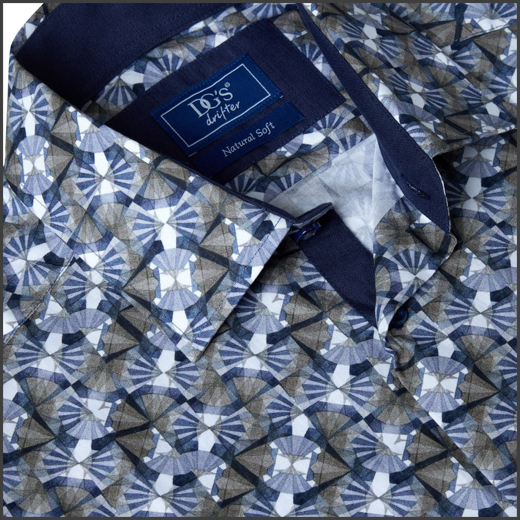 Dg's Green Pattern SS Shirt= | cwmenswear