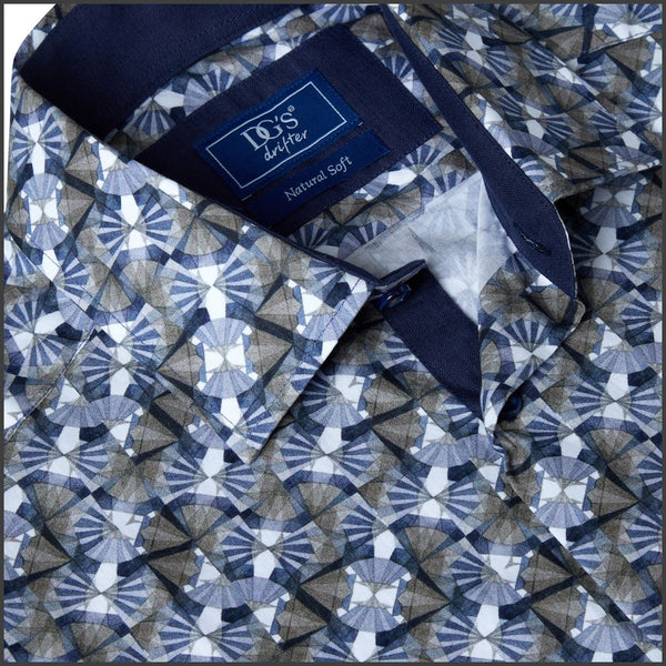 Dg's Green Pattern SS Shirt=