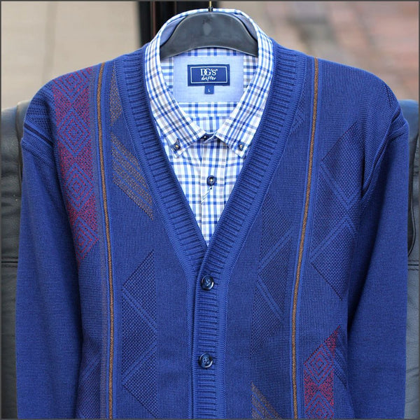 Dg's Blue Pattern Cardigan@