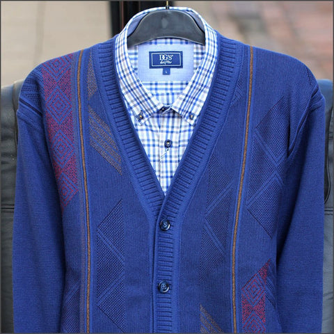 Dg's Blue Pattern Cardigan@