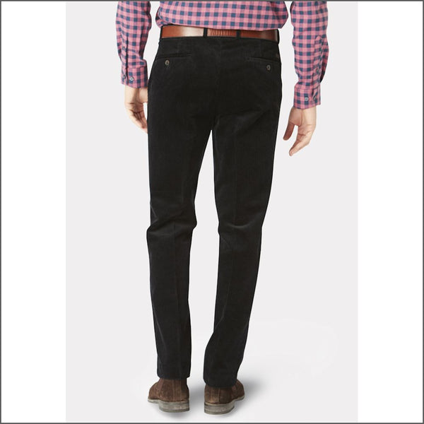Brook Taverner Ellroy Black Cord Trouser*