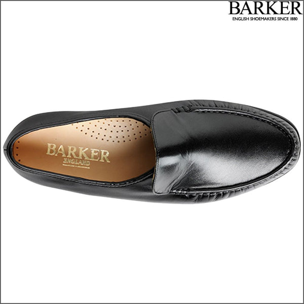 Barker Laurence Black Kid Mocassin.
