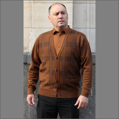 Gabicci M20 Honeycomb Pattern Cardigan@