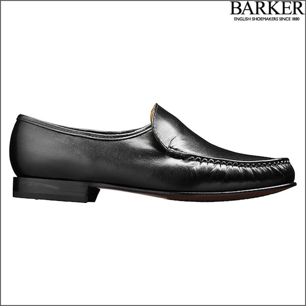 Barker Laurence Black Kid Mocassin.