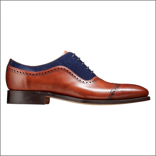 Barker Nicholas - Antique Rosewood / Navy Suede.