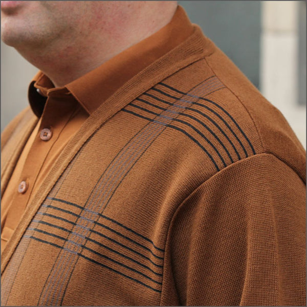 Gabicci M20 Honeycomb Pattern Cardigan@