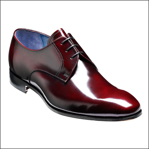 Barker Rutherford Burgundy  Hi Shine Derby Shoe.