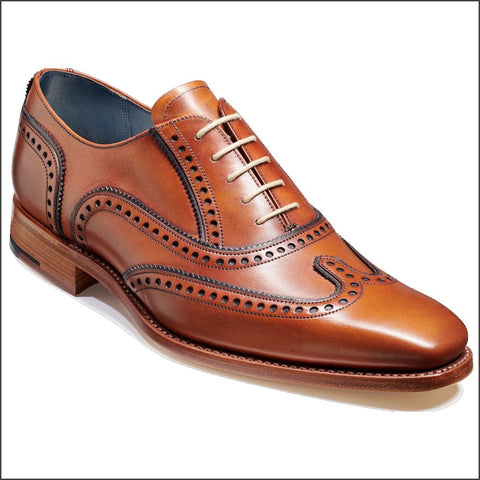 Barker Spencer Antique Rosewood/Navy Calf.