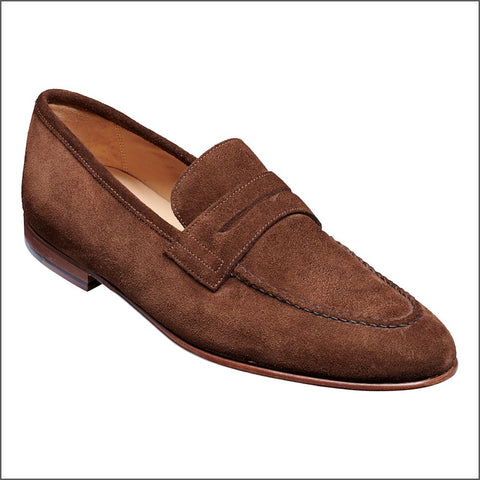 Barker Ledley Castagnia Suede Mocassin Slip On.