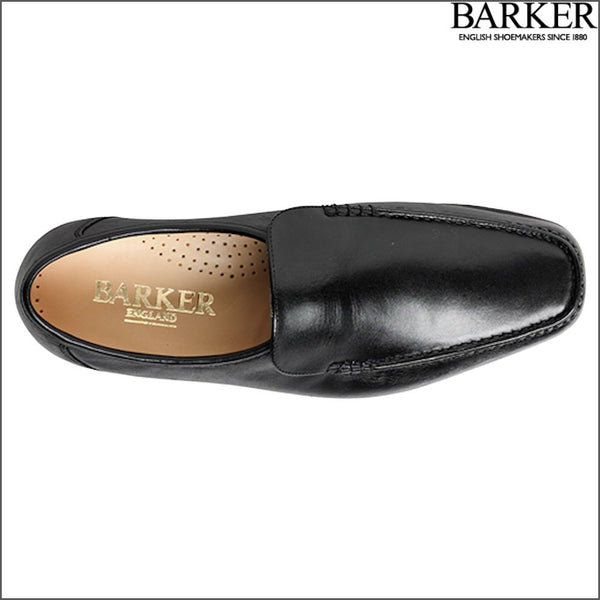 Barker Javron Black Calf Moccasin.
